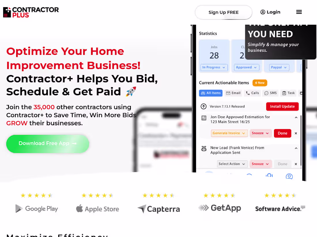 Cover image for Contractor+ Web App