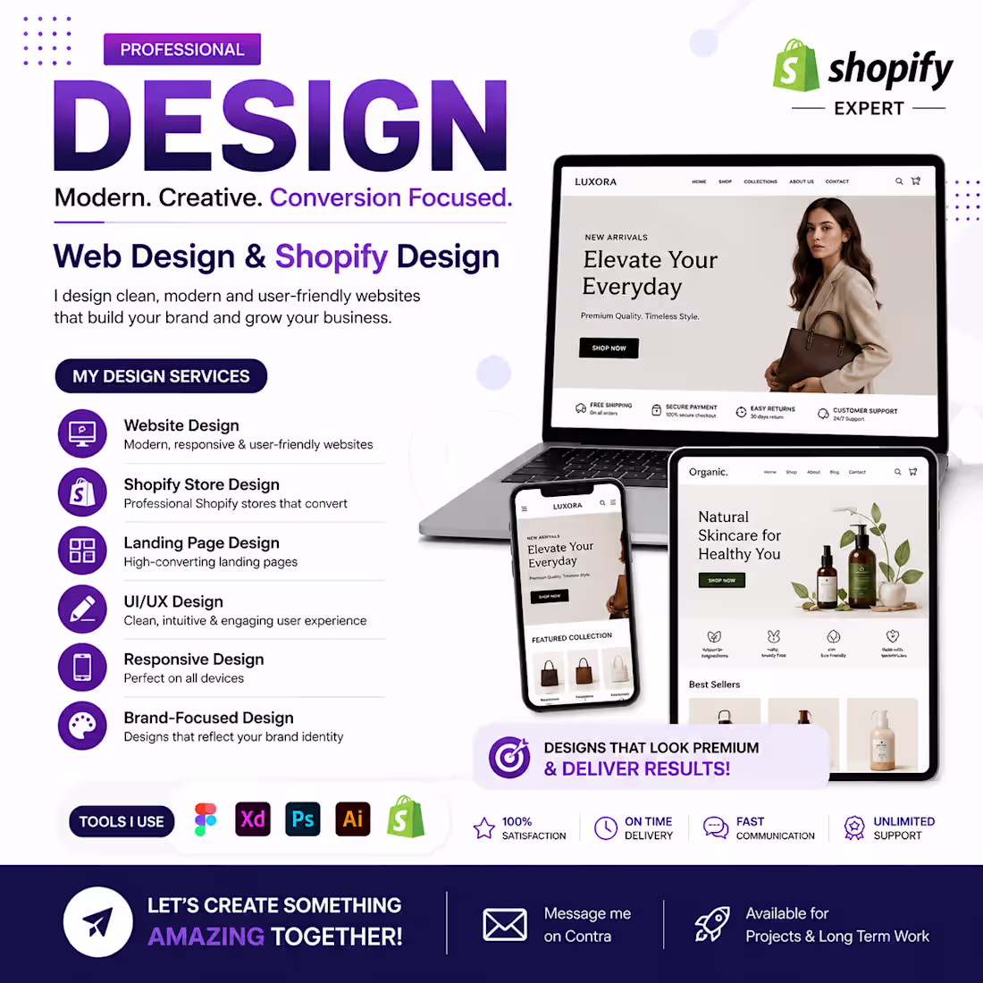 Cover image for Web Design & Shopify Store Design