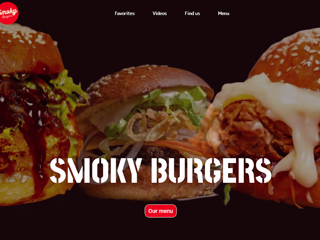 Cover image for Burgers website