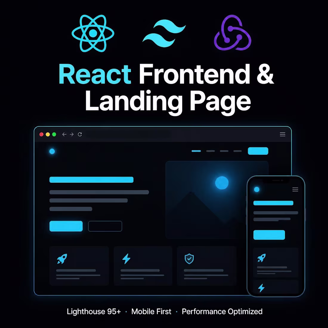 Cover image for React Frontend & Landing Page