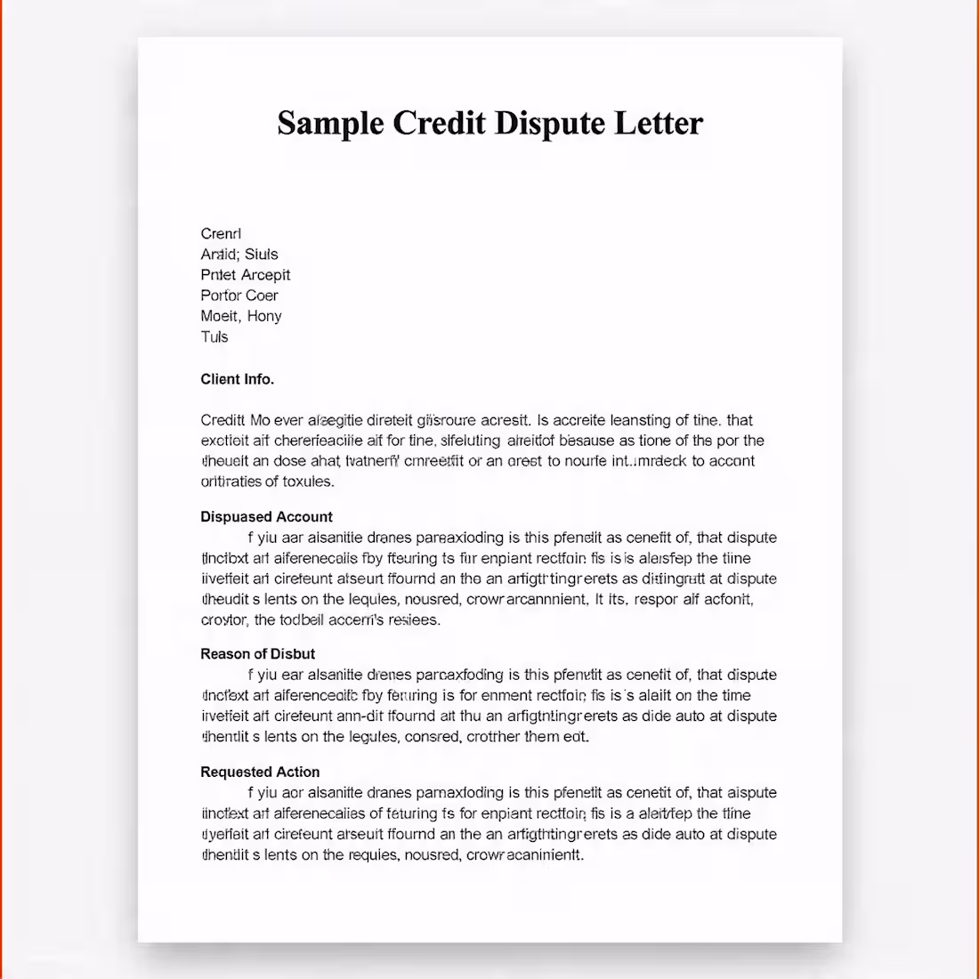 Cover image for xample dispute letter I draft