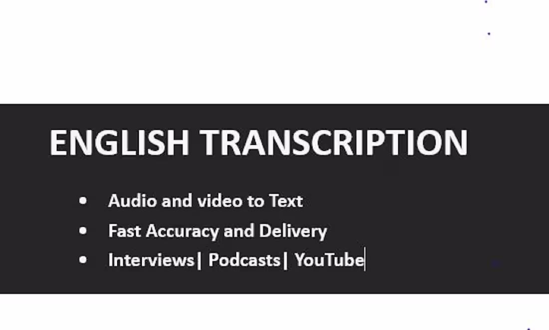 Cover image for Professional Transcription Services