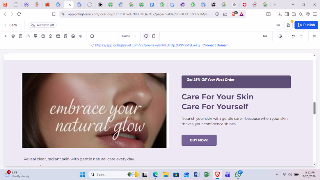Cover image for I generated a landing page