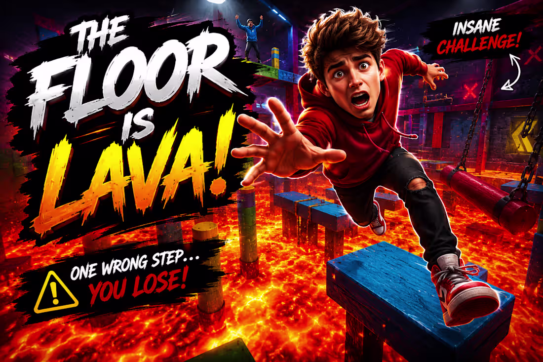 Cover image for the floor is lava!!!