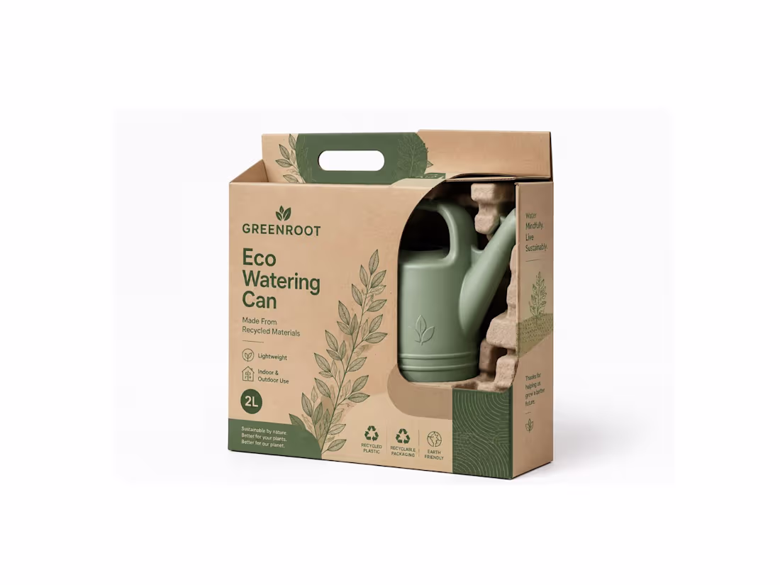 Cover image for Premium Eco-Friendly Watering Can Packaging
