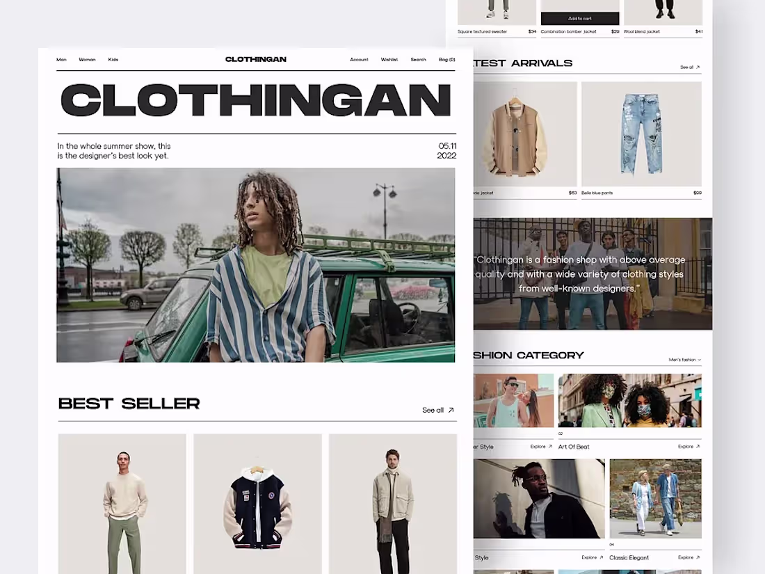 Cover image for Shopify Web Design & Development for a Clothing Brand