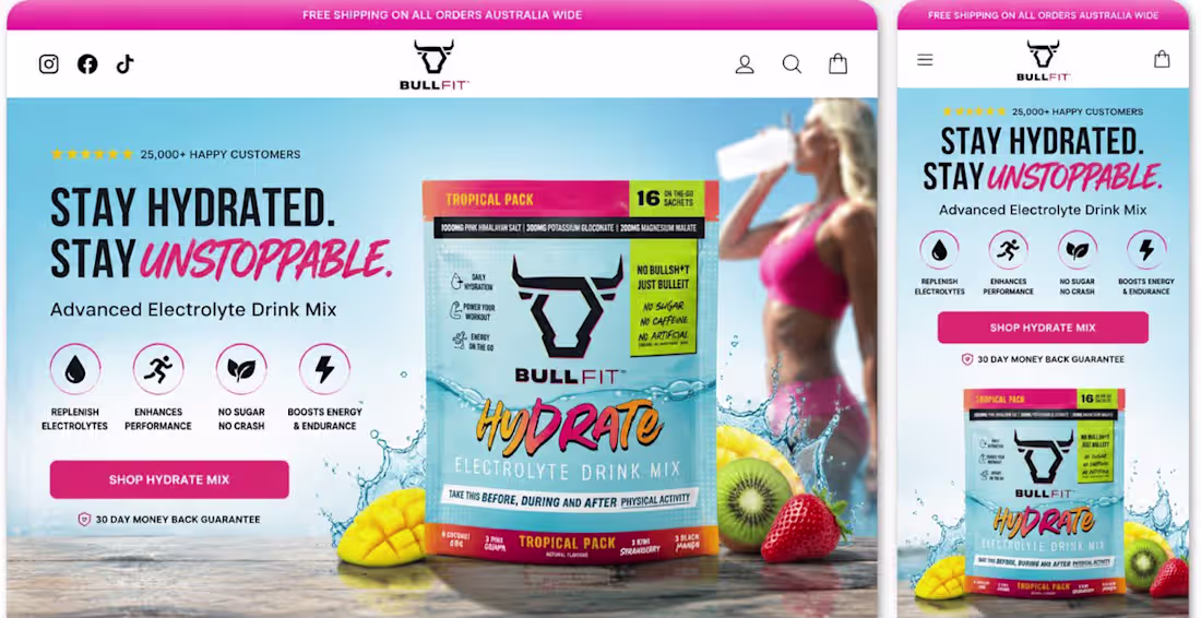 Cover image for A fitness homepage should do