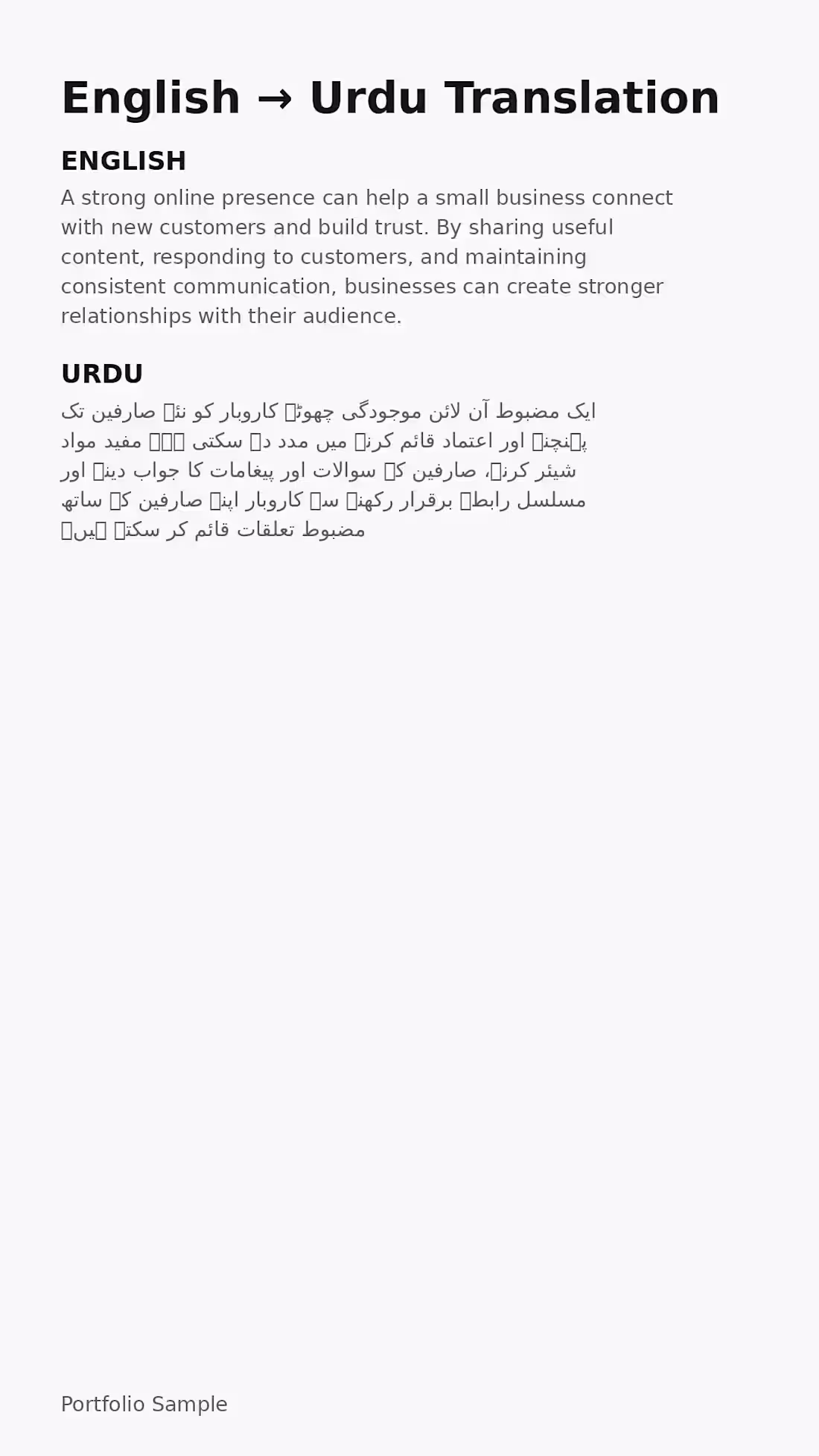 Cover image for english to urdu translation
