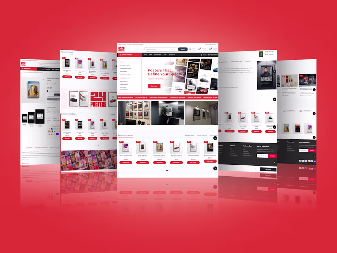 Cover image for 24 Premium Posters – Shopify