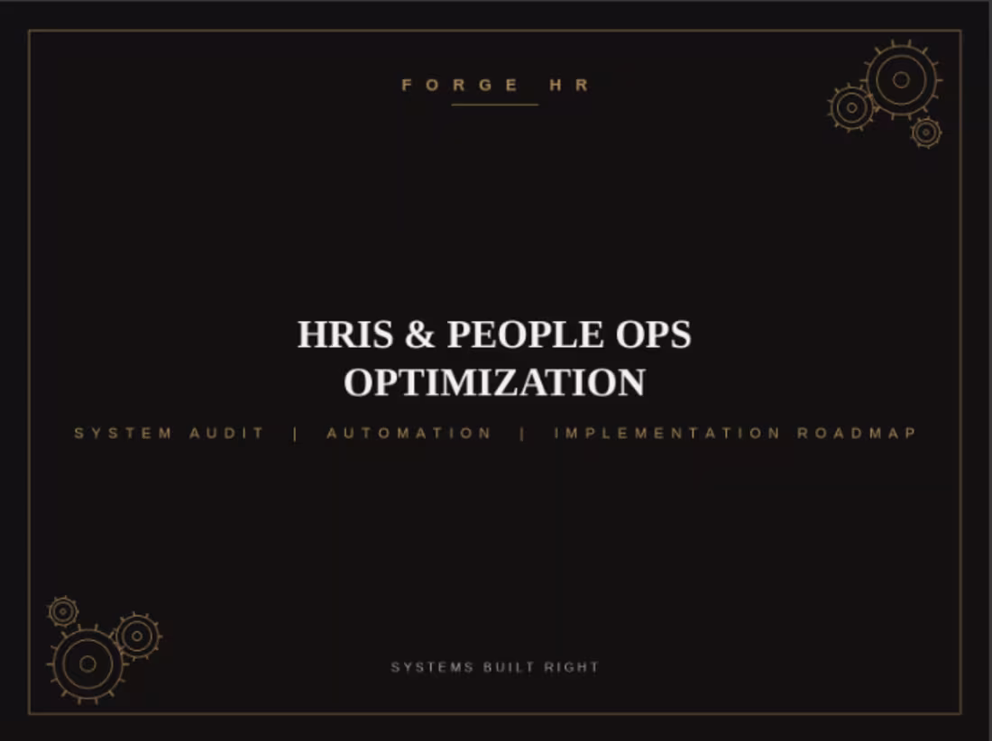 Cover image for HRIS & People Operations Optimization