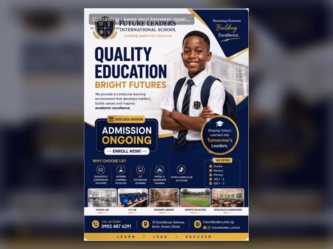 Cover image for Future Leaders International School Admission
