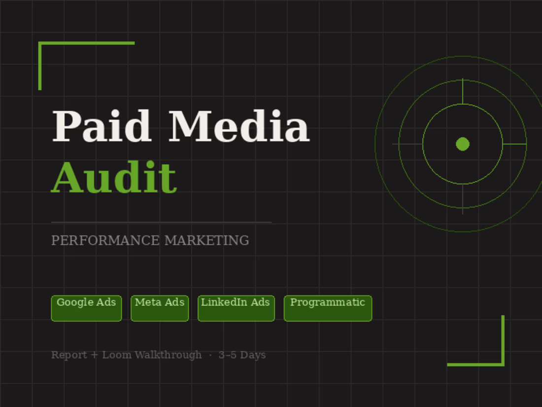 Cover image for Paid Media Audit + Recommendations