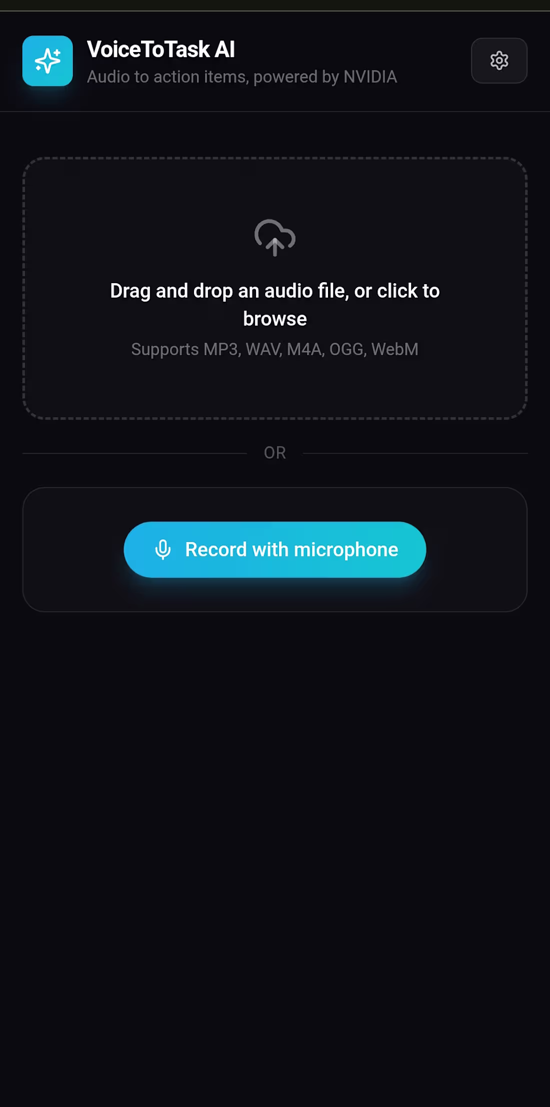 Cover image for VoiceToTask AI - Custom Voice & Audio Summarizer Web App
