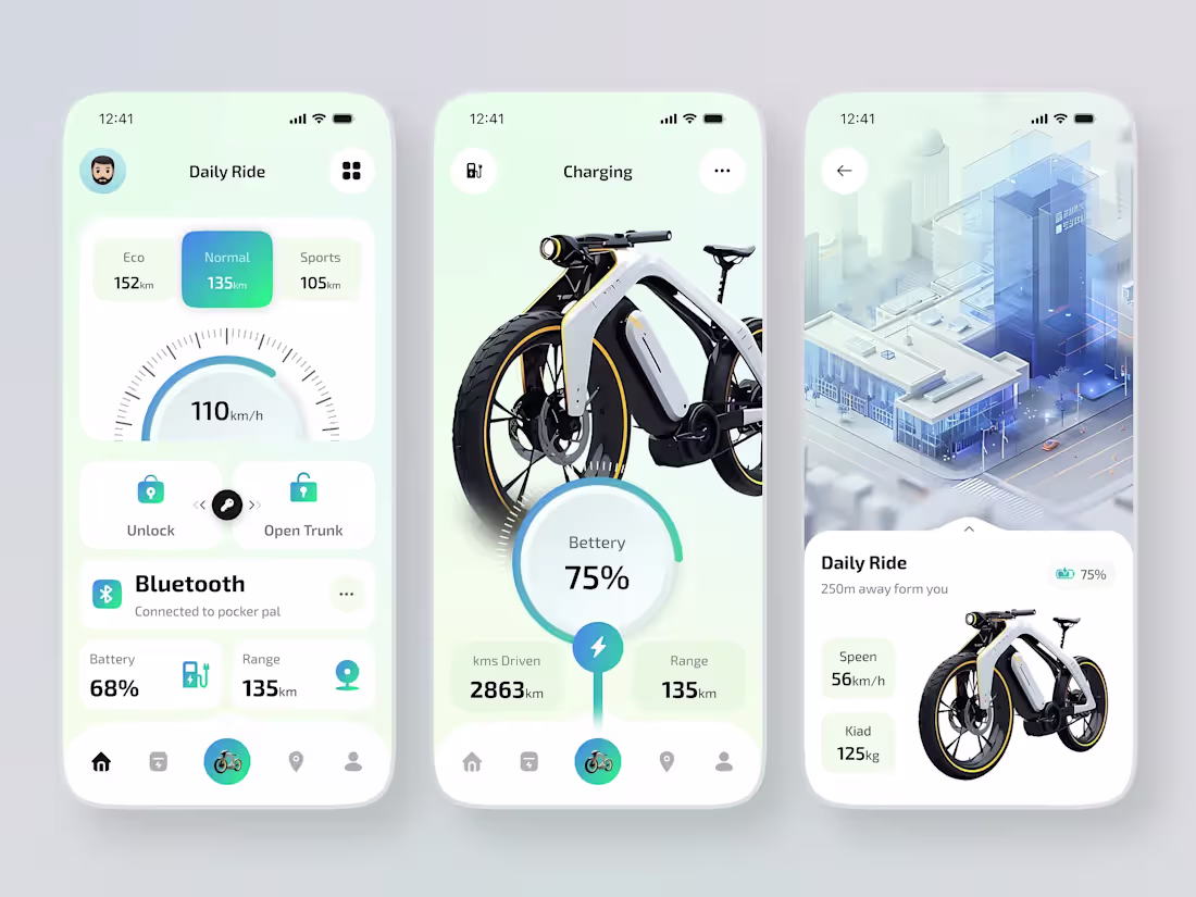 Cover image for E-Bike Manage Mobile App