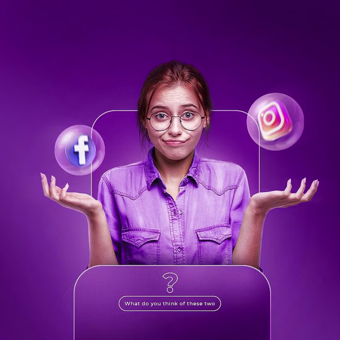 Cover image for Personal project on social media, Facebook and Instagram. Wh...