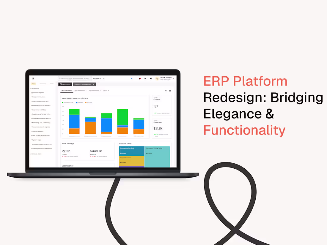 Cover image for ERP Platform Redesign: Bridging Elegance & Functionality