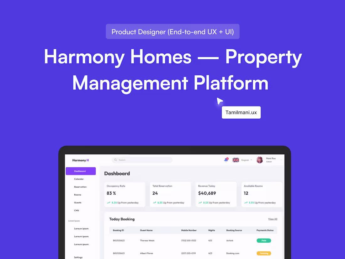 Cover image for Harmony Homes is a modern