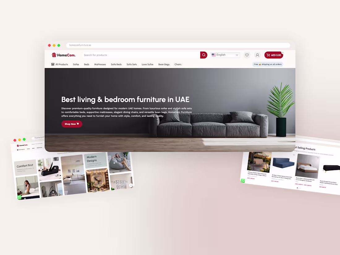 Cover image for Home & Decor WordPress Website Design