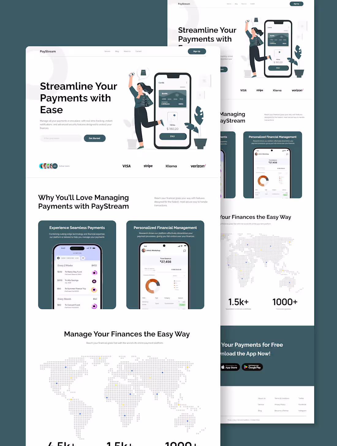 Cover image for Completed this Finance Website Design using Figma 🚀 How is it?