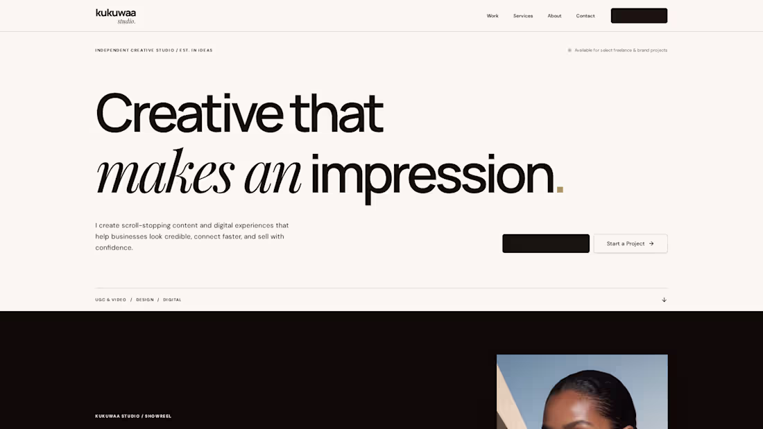 Cover image for Service title UGC + Short-Form Video for Brands