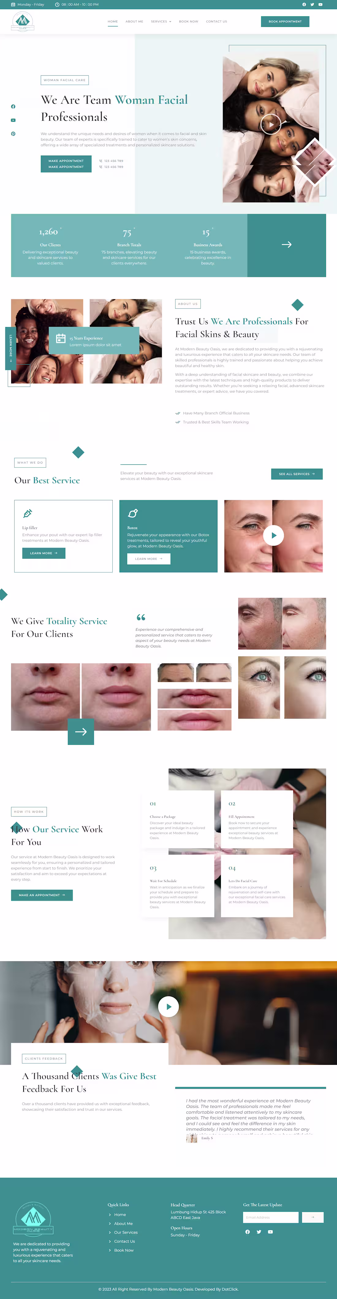 Cover image for Professional Skincare or Cosmetic Brand Website Design