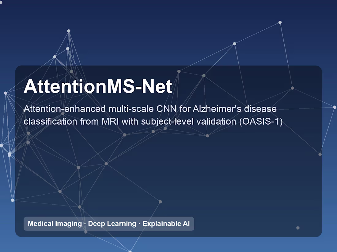 Cover image for AttentionMS-Net: Alzheimer's Disease Classification from MRI
