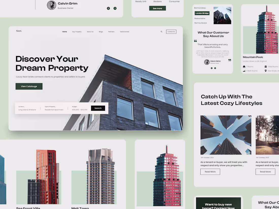 Cover image for Nest: Real Estate Website