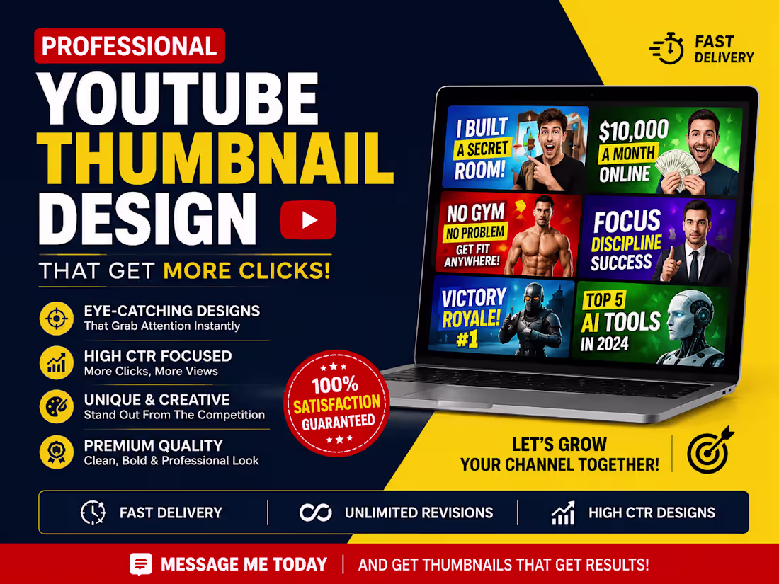 Cover image for 🚀 Professional YouTube Thumbnail Designer
