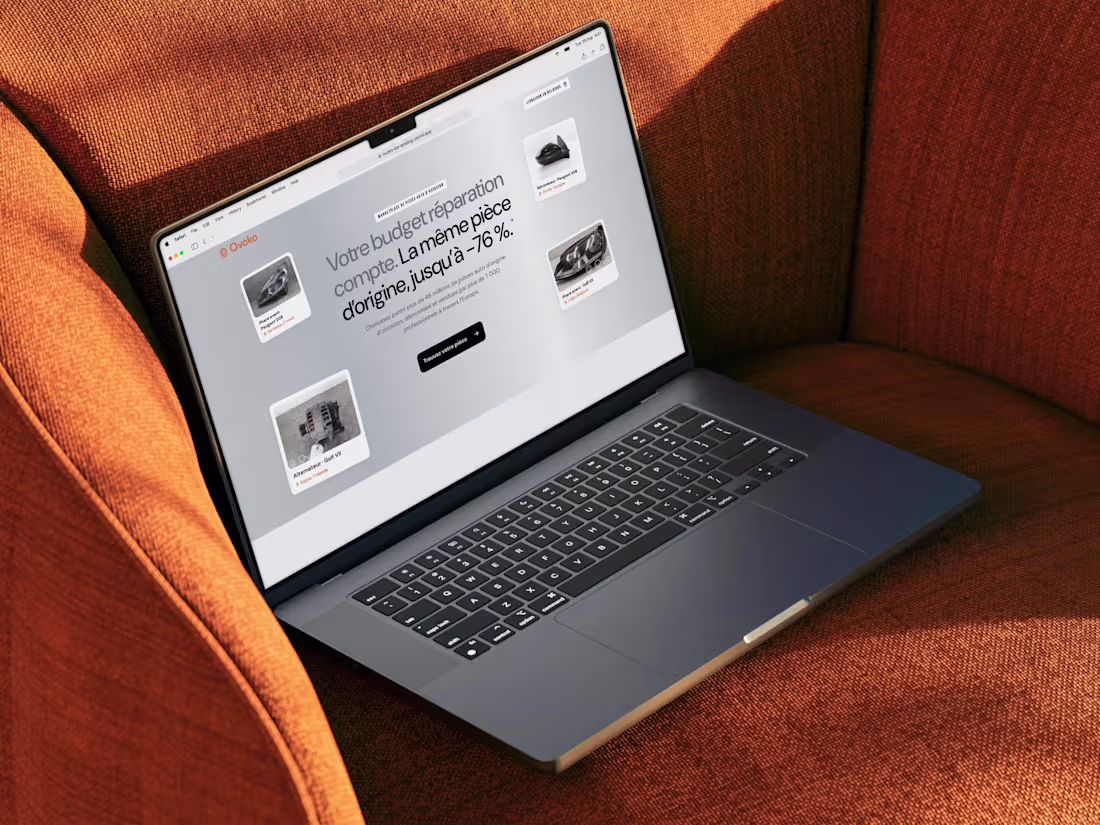 Cover image for Ovoko: landing page for the Belgium launch