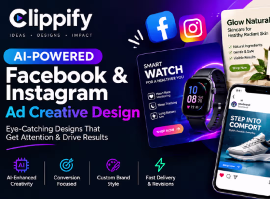 Cover image for AI-Powered Facebook & Instagram Ad Creative Design