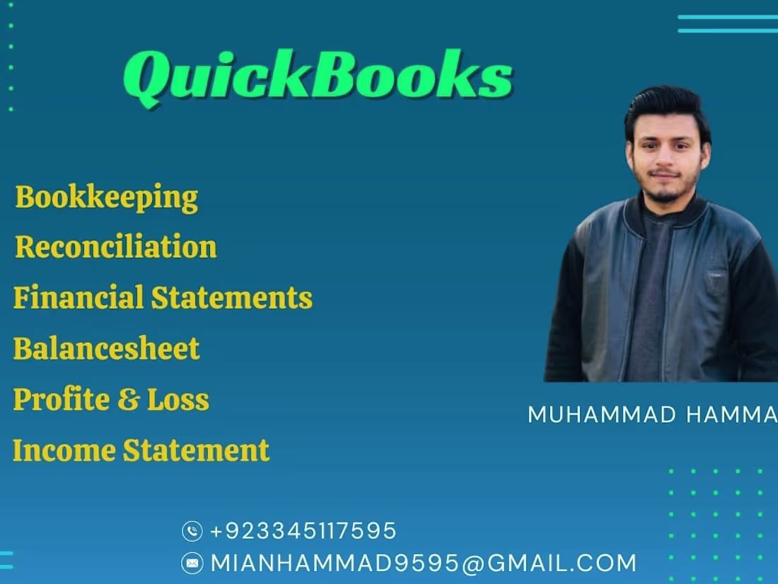 Cover image for I will do Quickbooks Bookkeeping, Bank Reconciliation & Reports
