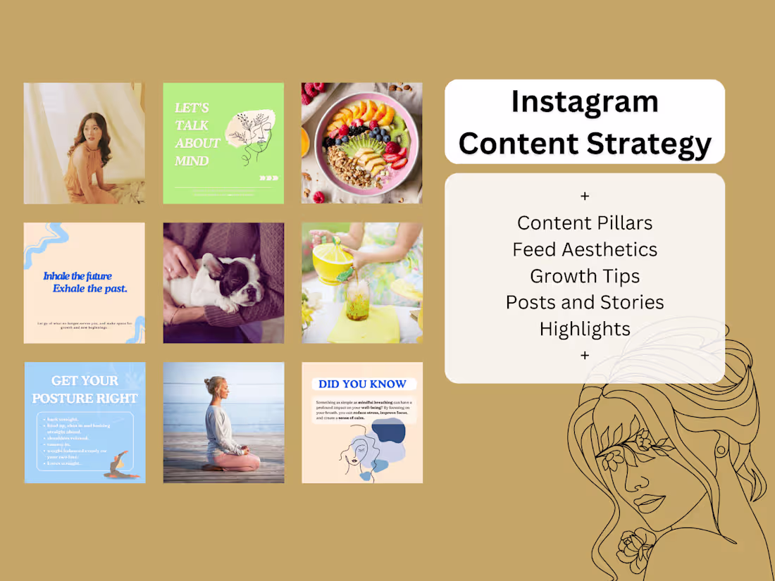 Cover image for I will create your professional Instagram Content Strategy