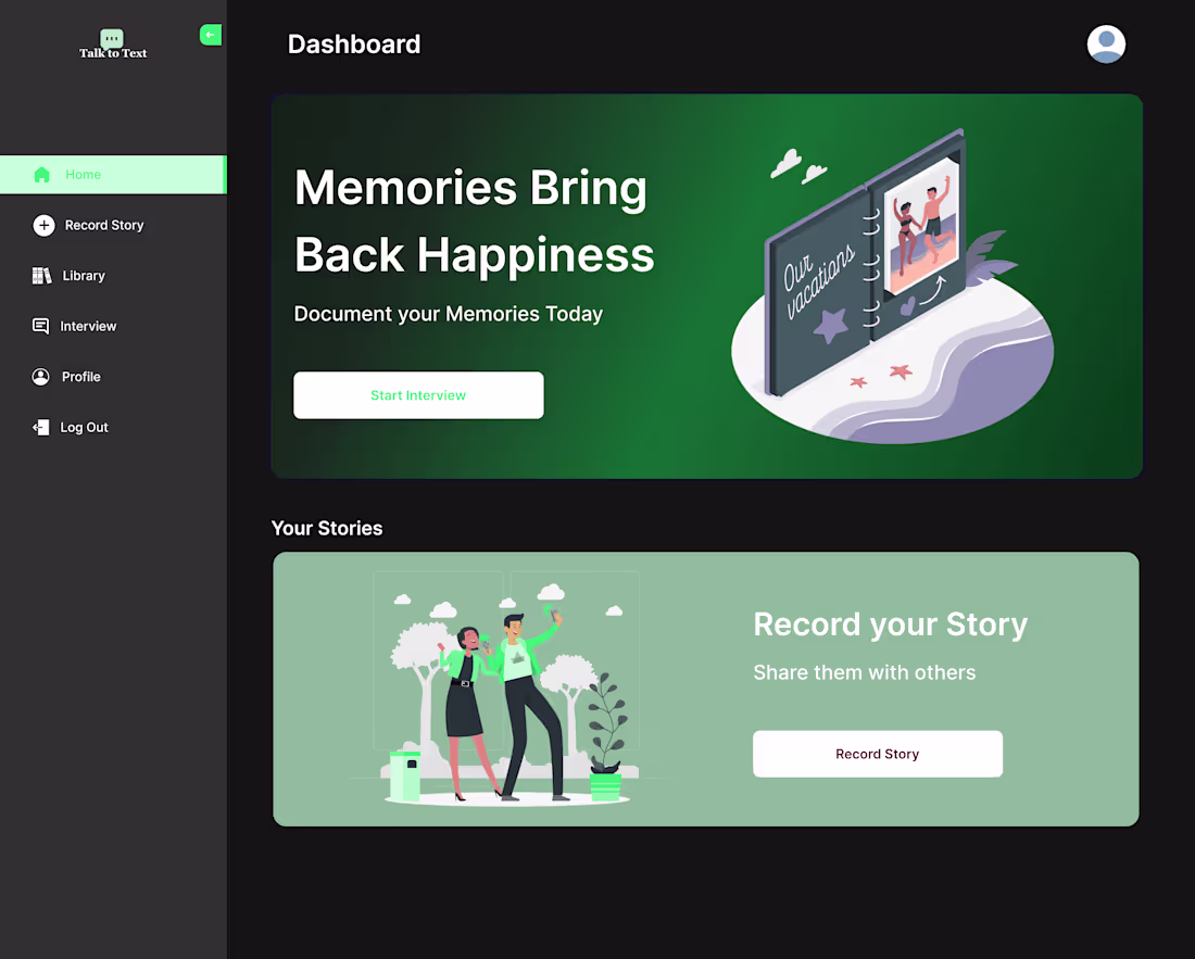 Cover image for Memoir Web App