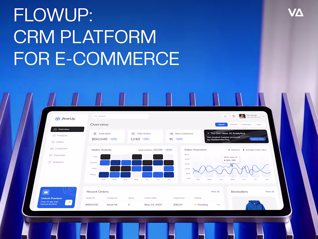 Cover image for FlowUp: CRM Platform for E-Commerce