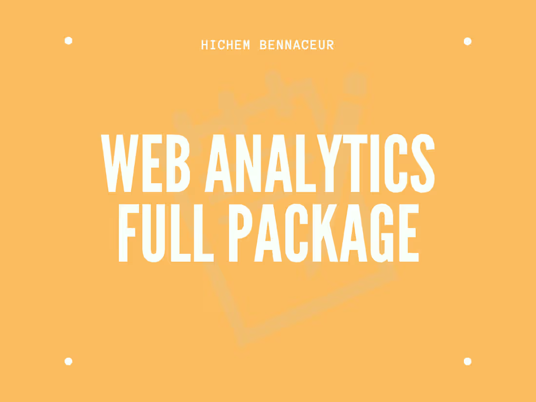 Cover image for Web an analytics Full package(Audit to Quality assurance)