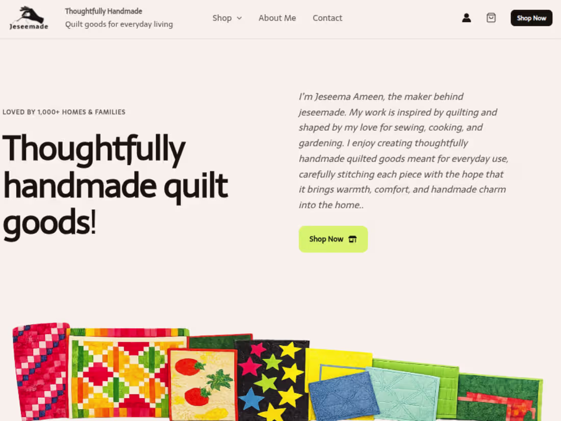 Cover image for Jeesemade.com (http://Jeesemade.com) is a modern