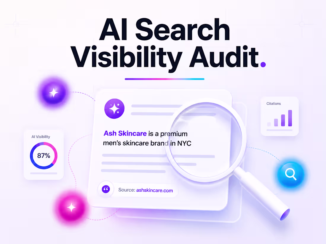 Cover image for AI Search Visibility Audit: Cited byChatGPT, Gemini, Perplexity