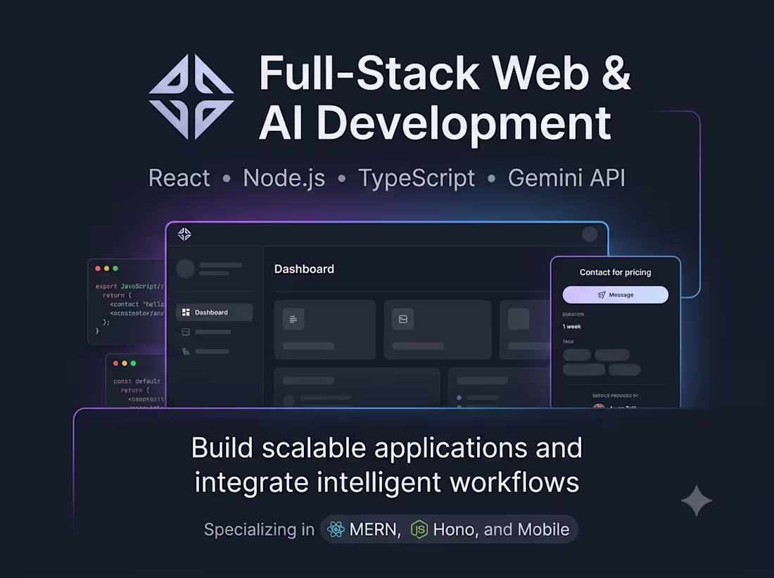 Cover image for Custom AI Integration & Google Gemini API Solutions