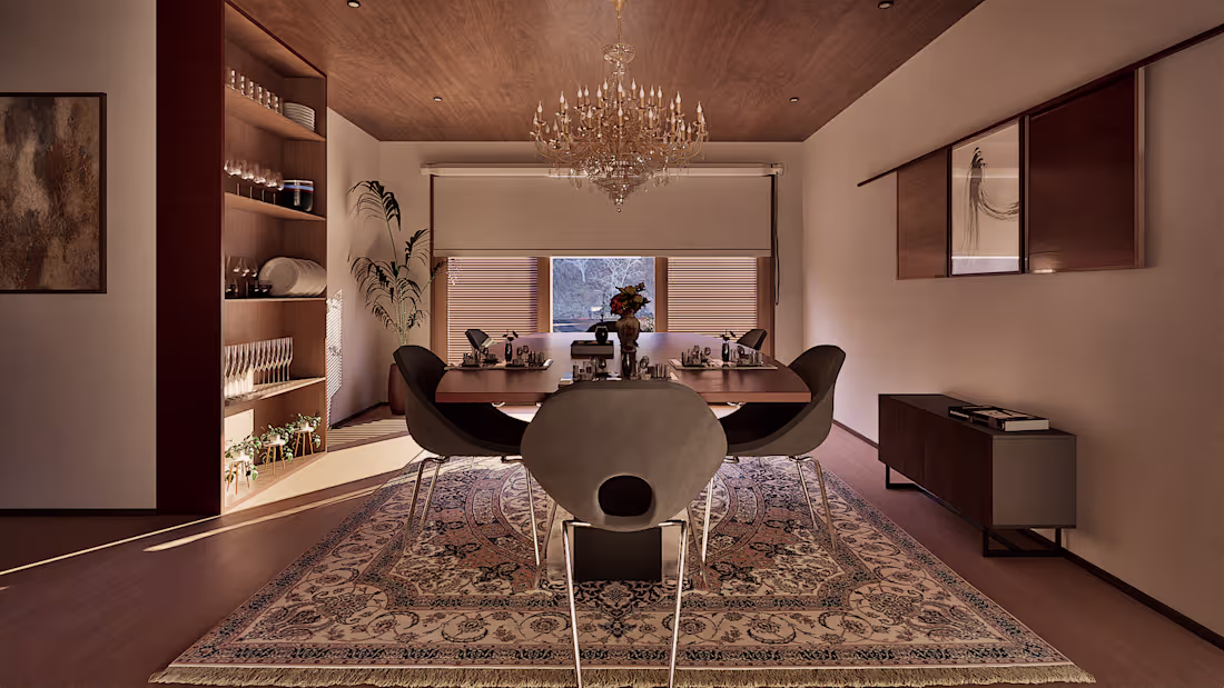 Cover image for Livingroom interior in a warm