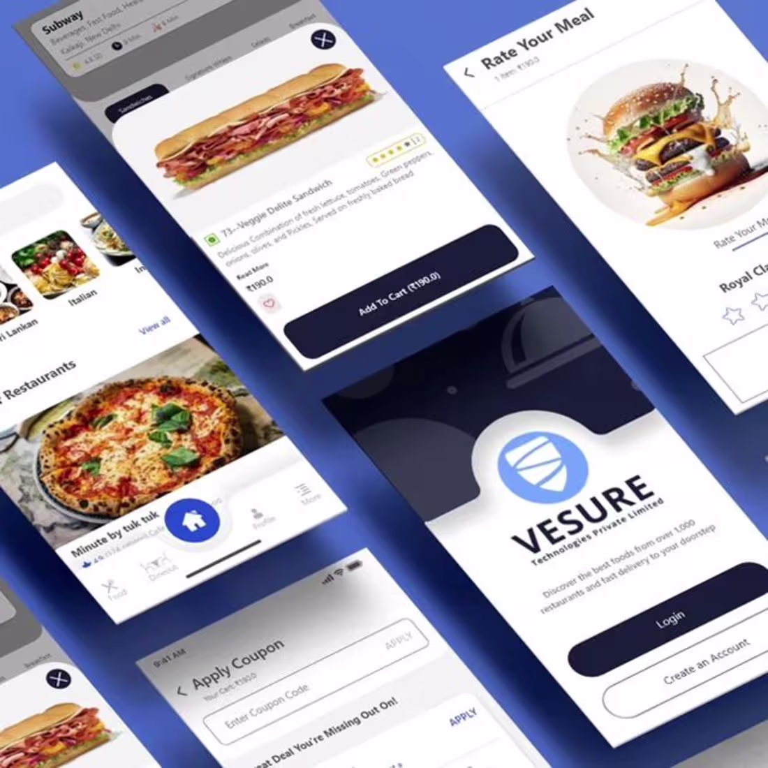Cover image for Food Delivery App ui Design 🖋️