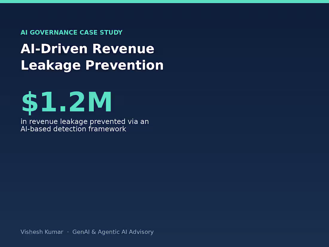 Cover image for AI-Driven Revenue Leakage Prevention