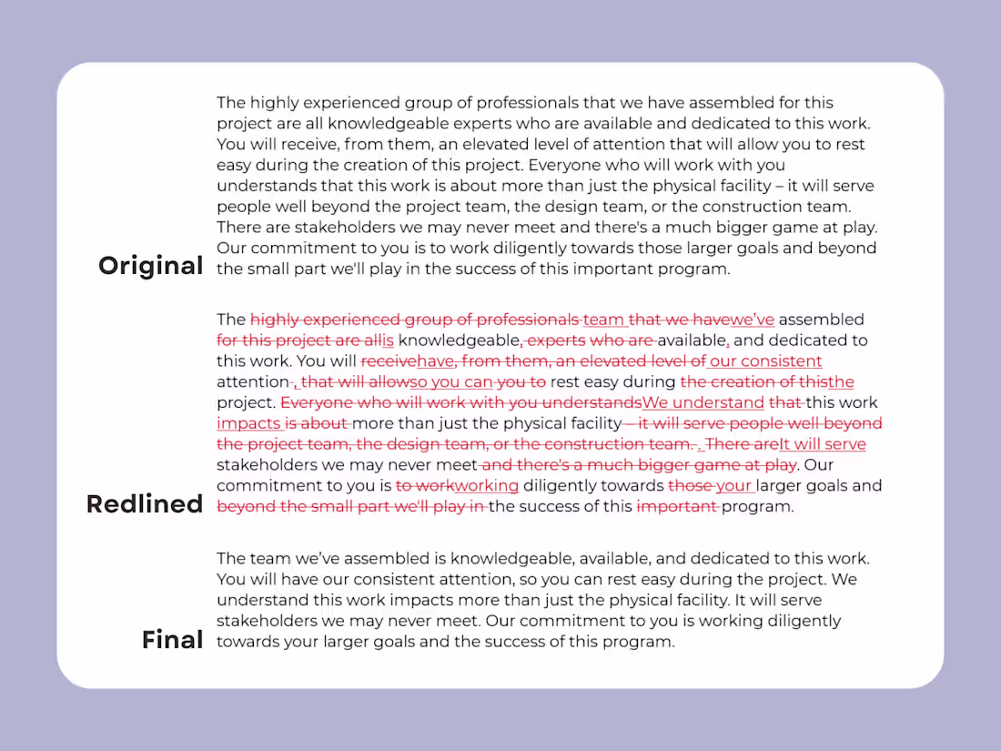Cover image for Your Writing, But Better (Messaging Audit + Proofreading)
