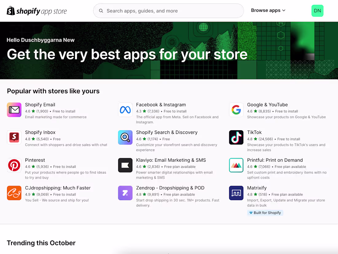 Cover image for Shopify App Development