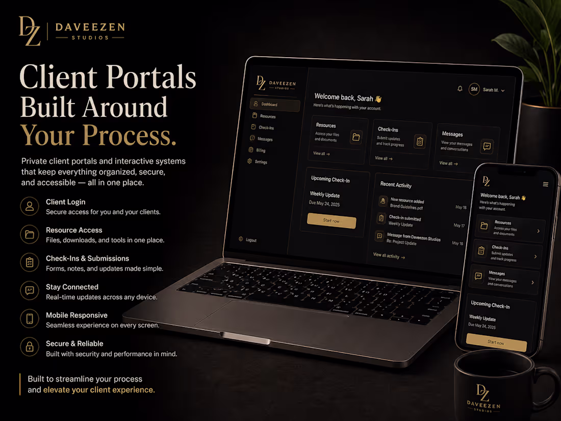 Cover image for Client Portal / Business System Build