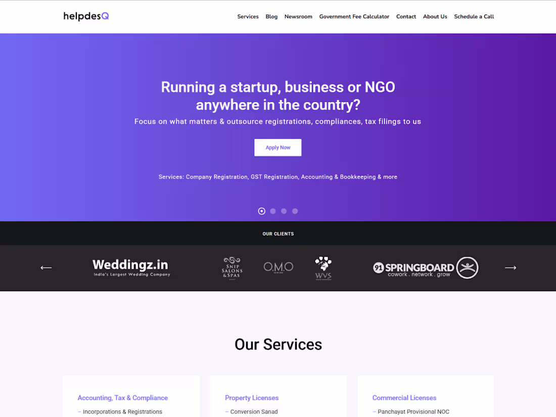 Cover image for WordPress site for a Goa-based