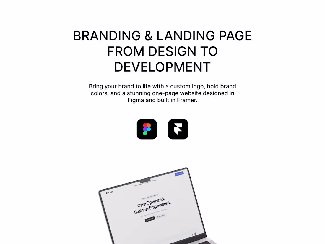 Cover image for Branding & Landing Page: From Design to Development
