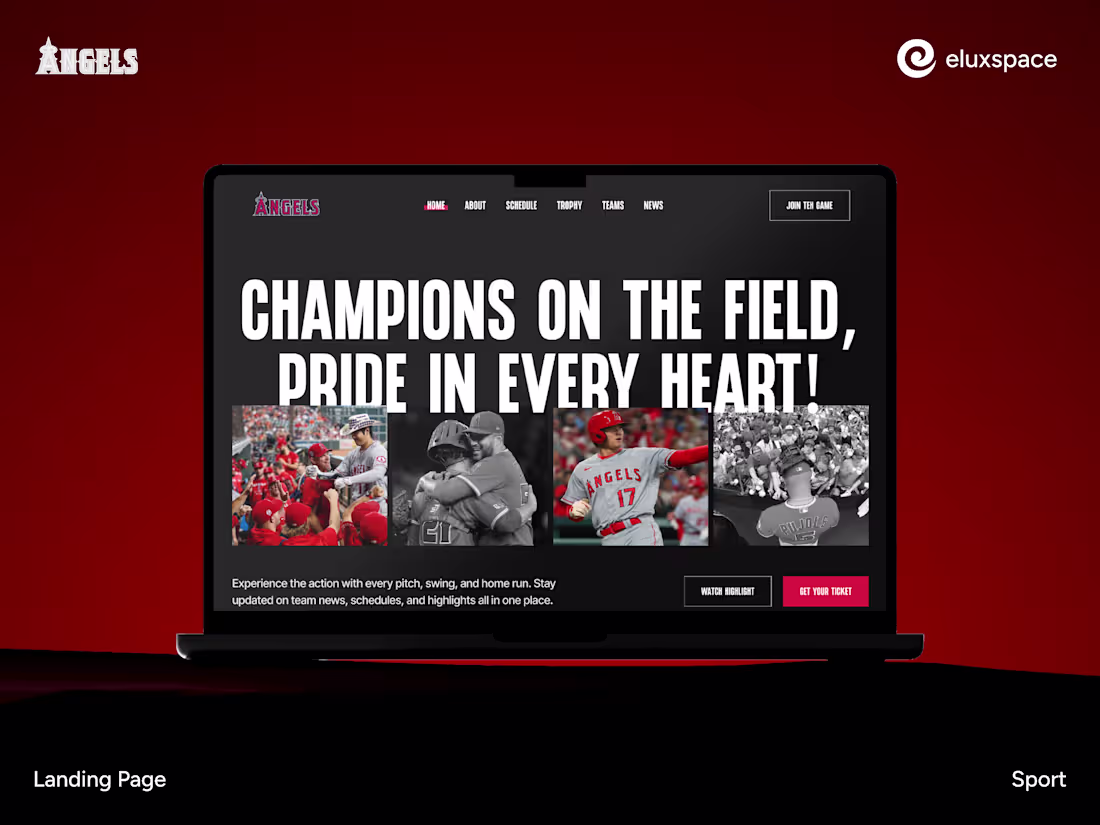 Cover image for Modern Sports Landing Page UI/UX Design & Framer Development