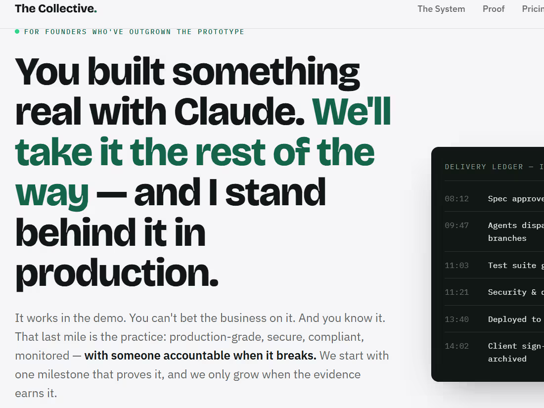 Cover image for The Collective helps founders turn