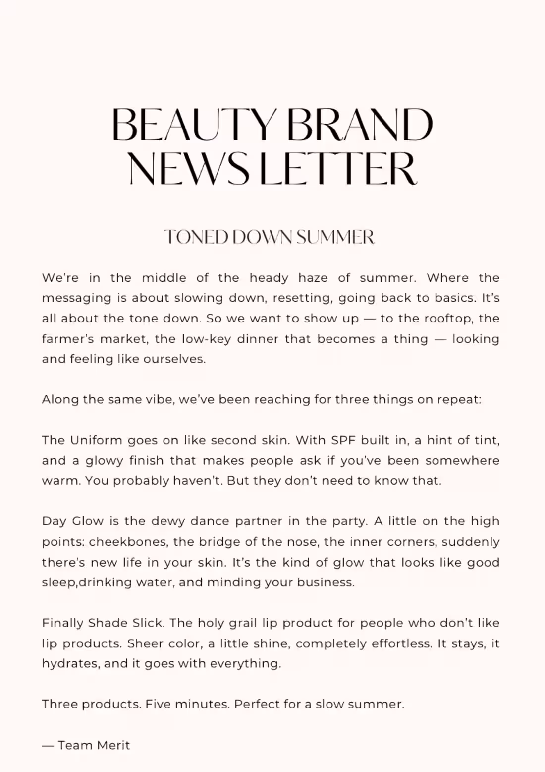 Cover image for Sample seasonal newsletter for a