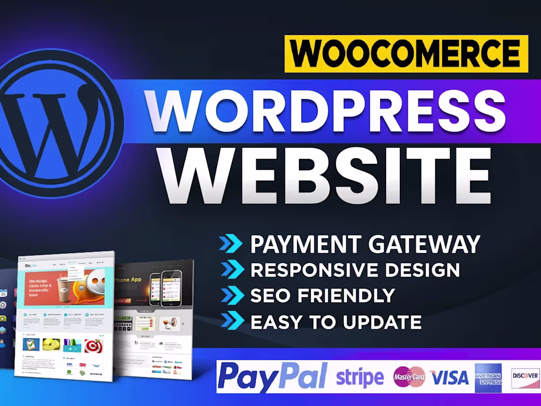 Cover image for Responsive website with on page seo and custom payment gateway